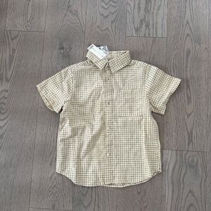 NEW - Rylee + Cru - Collared Short Sleeve Shirt - Butter - 8/9